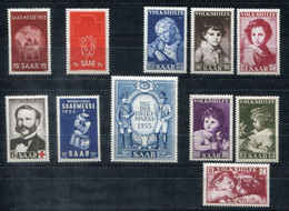 F0905 - SAAR - Lot Mit Postfrischen Ausgaben (Mi. 317, 318, 338-340, 341, 342, 343, 344-346) - Other & Unclassified