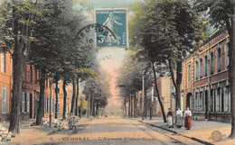 CPA 59 CAMBRAI L AVENUE VICTOR HUGO Colorisée - Cambrai