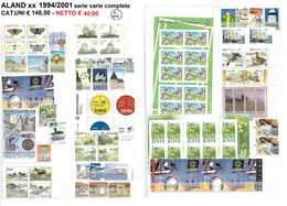 ALAND **1994/2001 LOTTO SERIE VARIE COMPLETE - Collections, Lots & Series