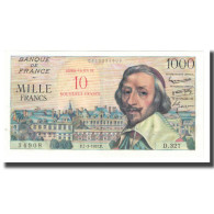 France, 10 Nouveaux Francs On 1000 Francs, 1957-03-07, D.327, SUP+ - 1955-1959 Sobrecargados (Nouveau Francs)
