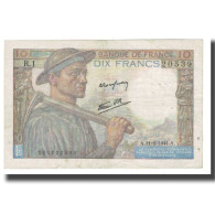 France, 10 Francs, 1941, 1941-09-11, TTB, Fayette:08.01, KM:99a - 10 F 1941-1949 ''Mineur''