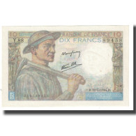 France, 10 Francs, 1944, 1944-06-22, SPL+, Fayette:08.12, KM:99e - 10 F 1941-1949 ''Mineur''