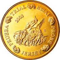 Jersey, Médaille, 20 C, Essai-Trial, 2003, Paranumismatique, FDC, Laiton - Autres & Non Classés