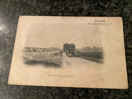 Rentrée De La Moisson - Char à Foin - Publicité Chocolat Jos. BIESWAL Et Cie - Carte Postale D'avant 1905 - Cultures