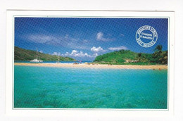 Guadeloupe Saint Martin  Ilet Pinel  "Meilleurs Voeux  Mini-carte TBE - Saint Martin