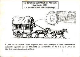 SALONS DE COLLECTIONS - Bourse D'échanges - Salon De Cartes Postales - 09 LA BASTIDE DE SEROU - 1981 - Bourses & Salons De Collections