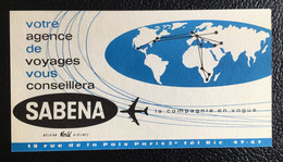 SABENA - Billet De Passage Et Bulletin De Bagages - Agence De Voyage 19 Rue De La Paix Paris 2ème - TTBE - Tickets