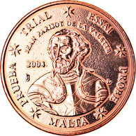 Malte, Médaille, 2 C, Essai Trial, 2003, Paranumismatique, SUP+, Copper Plated - Essais Privés / Non-officiels