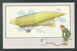 Herge-Tintin-Chromo-Voir-et-Savoir-Timbre-Tintin-Aerostation-collection-B-Serie1 EO - Altri