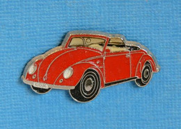 1 PIN'S //  ** WOLKSWAGEN / COCCINELLE / COX CABRIOLET ** . (Qualité Collectors Tirage - 500 © QUEBEC) - Volkswagen