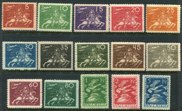 SWEDEN 1924 UPU Anniversary Set,  LHM / MNH.  Michel 159-73 - Ongebruikt