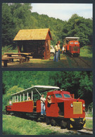 Hungary Ungarn 1987 Postcard 2x - Excursion Train Of State Forest Railways, Narrow Gauge / Schmalspur - Trenes