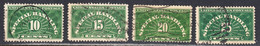 USA 1928 Special Handling, Cancelled, Sc# QE1- QE4 - Parcel Post & Special Handling