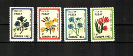 1963 Pabay (GB Local) - Flowers 4v.,  Bloemen, Blumen, Fleurs, Europa  MLH - Giftige Pflanzen