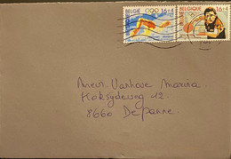 Omslag Uit België Met Zegel Nrs 2646 - 2647 Used - Covers