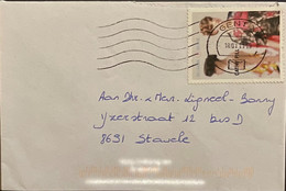 Omslag Uit België Met Zegel Nrs 4026 Used - Enveloppes