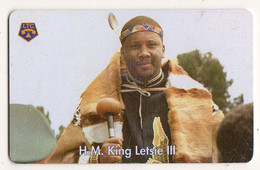 LESOTHO REF MV CARDS LES-03 M30 H.M. KING LETSIE III - Lesoto