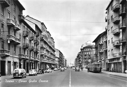 09394 "TORINO CORSO GIULIO CESARE - TRAMWAY N° 10 SERIE 2700 MATR. N° 2742" FURGONE LAVAZZA, CART. ILL. ORIG. NON SPED. - Transports