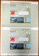 1983-EP-242 CUBA LG1993 1983 AEROGRANMME UNCUT PROOF JOSE MARTI PAIR. - Imperforates, Proofs & Errors