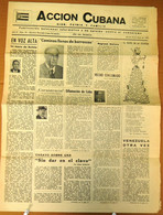 BP-320 CUBA  ANTICOMMUNIST NEWSPAPER ACCION CUBANA ESPAÑA PRINTING 10/MAY/1962. - [4] Themes