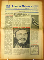 BP-324 CUBA ESPAÑA ANTICOMMUNIST NEWSPAPER ACCION CUBANA ESPAÑA PRINTING 5/NOV/1960. - [4] Thema's