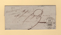 Merdrignac - 21 - Cotes Du Nord - Broons - 19 Janv 1839 - Sans Correspondance - 1801-1848: Precursores XIX