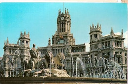 Spain & Circulado, Madrid, Plaza De La Cibeles Y Palacio De Comunicaciones,  Lisboa Portugal 1964 (80) - Monuments