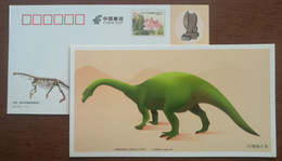 Lufengosaurus Magnus Dinosaur,China 2017 Lufeng Hometown Of World Dinosaur Advertising Pre-stamped Card - Prehistorisch