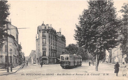 92-BOULOGNE-BILLANCOURT- RUE SAINT-DENIS- ET AVENUE JB CLEMENT - Boulogne Billancourt