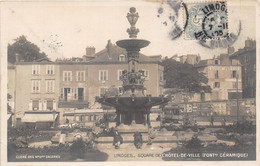 87-LIMOGES- CARTE-PHOTO- SQUARE DE L'HÔTEL DE VILLE -(FONTHE CERAMIQUE) - Limoges