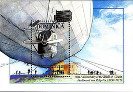 Dominica Dominique 1992 Death Of Ferdinand Von Zeppelin, 75 Years  Zeppelin LZ-1 - Altri (Aria)