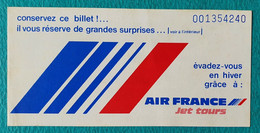 Billet De Loterie Tombola AIR FRANCE KODAK-PATHE PLP 1978 - Materiale Promozionale