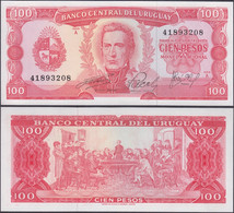 URUGUAY - 100 Pesos ND (1967) P# 47 America Banknote - Edelweiss Coins - Uruguay