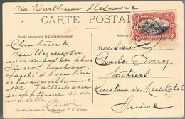 Congo Belge, 1909, For Neuchatel - Storia Postale