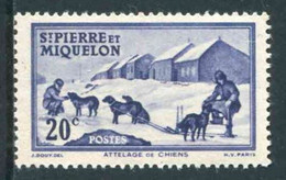 TIMBRE** De 1942 De ST-PIERRE Et MIQUELON "20 C. - Attelage" (sans RF) - Autres & Non Classés