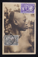 CONGO BELGE - Affranchissement De Elisabethville Sur Carte Postale ( Coiffure )  En 1934 Pour La France - L 87648 - Lettres & Documents