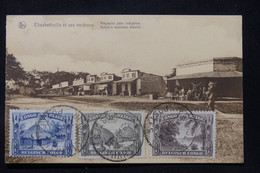 CONGO BELGE - Affranchissement De Elisabethville Sur Carte Postale Pour La France - L 87649 - Cartas & Documentos