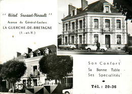 La Guerche * Avenue Du Général Leclerc * Hôtel GRASSET PINAULT * Automobile Voiture Ancienne - La Guerche-de-Bretagne