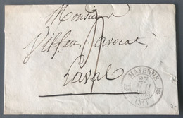 France, Lettre De MAYENNE 27.5.1835 Pour Laval - (B763) - 1801-1848: Précurseurs XIX