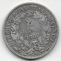 2 Francs Cérès   1887A - I. 2 Francs