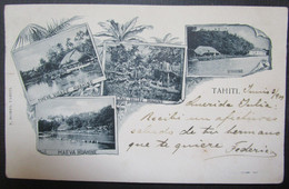 Tahiti Huahine  Cpa Timbrée Oceanie - Tahiti