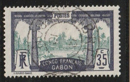 Gabon N° 41oblitéré Oblitération Centrale Lisible - Oblitérés