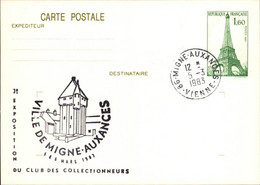 SALONS DE COLLECTIONS - Salon De Cartes Postales -  86 MIGNE-AUXANCES - - Bourses & Salons De Collections