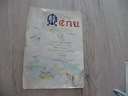 Menu Illustré Du 24 Mai Militaria Militaires - Menus