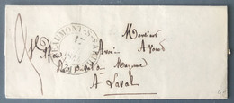 France Lettre De BEAUMONT-S-SARTHE 17.7.1844 Pour Laval - (B778) - 1801-1848: Precursores XIX