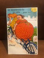 Cholet * Carte à Système Ancienne Complète * Grosse à Vélo Tandem - Cholet