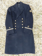 TRES BEAU MANTEAU MARINE NATIONALE MAJOR MECANICIEN - ETAT NEUF - Divise