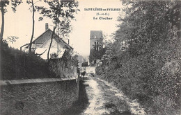 Saint Léger En Yvelines          78       Un Chemin Et Vue Du Clocher          (voir Scan) - St. Leger En Yvelines