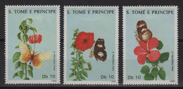 Sao Tome Et Principe - N°920 à 922 - Faune - Papillons - Cote 5.25€ - * Neuf Avec Trace De Charniere - São Tomé Und Príncipe