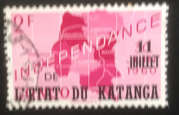 Etat Du Katanga -  T1/15 - (°)used - 1960 - Michel 44 - Zegel ' Onafhankelijkheid' - Katanga